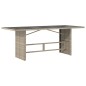 vidaXL Set comedor de jardín 9 pzas cojines ratán sintético gris claro vidaXL Set comedor de jardín 9 pzas cojines ratán sintético gris claro