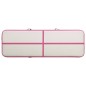 vidaXL Esterilla inflable de gimnasia con bomba PVC rosa 500x100x15 cm vidaXL Esterilla inflable de gimnasia con bomba PVC rosa 500x100x15 cm
