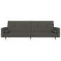 vidaXL Sofá cama de 2 plazas con dos almohadas terciopelo gris oscuro vidaXL Sofá cama de 2 plazas con dos almohadas terciopelo gris oscuro