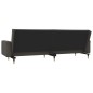 vidaXL Sofá cama de 2 plazas con dos almohadas terciopelo gris oscuro vidaXL Sofá cama de 2 plazas con dos almohadas terciopelo gris oscuro