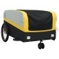 vidaXL Remolque para bicicleta hierro negro y amarillo 45 kg vidaXL Remolque para bicicleta hierro negro y amarillo 45 kg