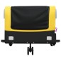 vidaXL Remolque para bicicleta hierro negro y amarillo 45 kg vidaXL Remolque para bicicleta hierro negro y amarillo 45 kg