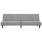 vidaXL Sofá cama de 2 plazas terciopelo gris claro vidaXL Sofá cama de 2 plazas terciopelo gris claro