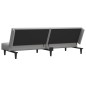 vidaXL Sofá cama de 2 plazas terciopelo gris claro vidaXL Sofá cama de 2 plazas terciopelo gris claro