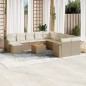 vidaXL Set de sofás de jardín 12 pzas y cojines ratán sintético marrón vidaXL Set de sofás de jardín 12 pzas y cojines ratán sintético marrón