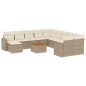 vidaXL Set de sofás de jardín 12 pzas y cojines ratán sintético marrón vidaXL Set de sofás de jardín 12 pzas y cojines ratán sintético marrón