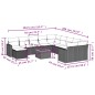 vidaXL Set de sofás de jardín 12 pzas y cojines ratán sintético marrón vidaXL Set de sofás de jardín 12 pzas y cojines ratán sintético marrón