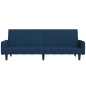 vidaXL Sofá cama de 2 plazas terciopelo azul vidaXL Sofá cama de 2 plazas terciopelo azul