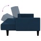vidaXL Sofá cama de 2 plazas terciopelo azul vidaXL Sofá cama de 2 plazas terciopelo azul