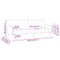 vidaXL Sofá cama de 2 plazas terciopelo azul vidaXL Sofá cama de 2 plazas terciopelo azul