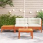 vidaXL Sofá de jardín con cojines y reposapiés madera maciza de pino vidaXL Sofá de jardín con cojines y reposapiés madera maciza de pino