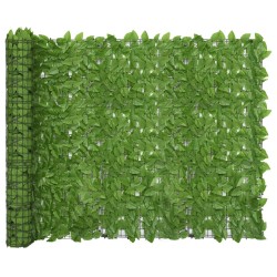 vidaXL Pantalla de balcón de hojas verde 200x150 cm