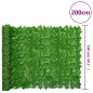 vidaXL Pantalla de balcón de hojas verde 200x150 cm vidaXL Pantalla de balcón de hojas verde 200x150 cm