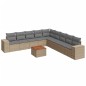 vidaXL Juego de sofás jardín con cojines beige 10 pzas ratán sintético vidaXL Juego de sofás jardín con cojines beige 10 pzas ratán sintético