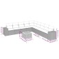 vidaXL Juego de sofás jardín con cojines beige 10 pzas ratán sintético vidaXL Juego de sofás jardín con cojines beige 10 pzas ratán sintético
