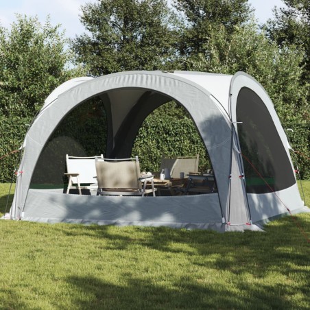 vidaXL Tienda de campaña tafetán 185T blanco 360x360x215 cm