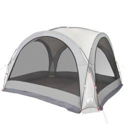 vidaXL Tienda de campaña tafetán 185T blanco 360x360x215 cm