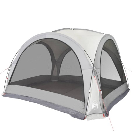vidaXL Tienda de campaña tafetán 185T blanco 360x360x215 cm