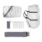 vidaXL Tienda de campaña tafetán 185T blanco 360x360x215 cm vidaXL Tienda de campaña tafetán 185T blanco 360x360x215 cm