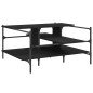 vidaXL Mesa de centro madera de ingeniería negro 100x100x48,5 cm vidaXL Mesa de centro madera de ingeniería negro 100x100x48,5 cm