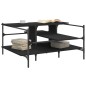 vidaXL Mesa de centro madera de ingeniería negro 100x100x48,5 cm vidaXL Mesa de centro madera de ingeniería negro 100x100x48,5 cm