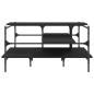 vidaXL Mesa de centro madera de ingeniería negro 100x100x48,5 cm vidaXL Mesa de centro madera de ingeniería negro 100x100x48,5 cm