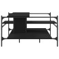 vidaXL Mesa de centro madera de ingeniería negro 100x100x48,5 cm vidaXL Mesa de centro madera de ingeniería negro 100x100x48,5 cm