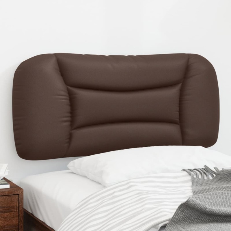 vidaXL Cabecero de cama acolchado cuero sintético marrón 80 cm vidaXL Cabecero de cama acolchado cuero sintético marrón 80 cm