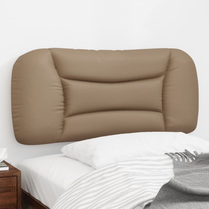 vidaXL Cabecero de cama acolchado cuero sintético capuchino 90 cm vidaXL Cabecero de cama acolchado cuero sintético capuchino 90 cm