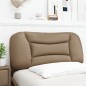 vidaXL Cabecero de cama acolchado cuero sintético capuchino 90 cm vidaXL Cabecero de cama acolchado cuero sintético capuchino 90 cm