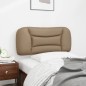 vidaXL Cabecero de cama acolchado cuero sintético capuchino 90 cm vidaXL Cabecero de cama acolchado cuero sintético capuchino 90 cm