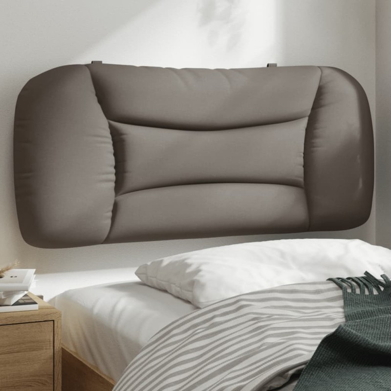 vidaXL Cabecero de cama acolchado tela gris taupé 80 cm vidaXL Cabecero de cama acolchado tela gris taupé 80 cm