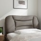 vidaXL Cabecero de cama acolchado tela gris taupé 80 cm vidaXL Cabecero de cama acolchado tela gris taupé 80 cm