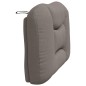 vidaXL Cabecero de cama acolchado tela gris taupé 80 cm vidaXL Cabecero de cama acolchado tela gris taupé 80 cm
