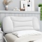 vidaXL Cabecero de cama acolchado cuero sintético blanco 100 cm vidaXL Cabecero de cama acolchado cuero sintético blanco 100 cm