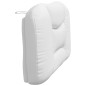 vidaXL Cabecero de cama acolchado cuero sintético blanco 100 cm vidaXL Cabecero de cama acolchado cuero sintético blanco 100 cm