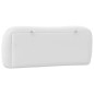 vidaXL Cabecero de cama acolchado cuero sintético blanco 100 cm vidaXL Cabecero de cama acolchado cuero sintético blanco 100 cm
