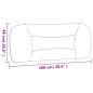vidaXL Cabecero de cama acolchado tela azul 100 cm
