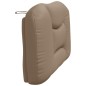vidaXL Cabecero de cama acolchado cuero sintético capuchino 100 cm vidaXL Cabecero de cama acolchado cuero sintético capuchino 100 cm