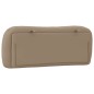 vidaXL Cabecero de cama acolchado cuero sintético capuchino 100 cm vidaXL Cabecero de cama acolchado cuero sintético capuchino 100 cm