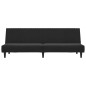 vidaXL Sofá cama de 2 plazas terciopelo negro vidaXL Sofá cama de 2 plazas terciopelo negro