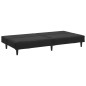 vidaXL Sofá cama de 2 plazas terciopelo negro vidaXL Sofá cama de 2 plazas terciopelo negro