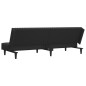 vidaXL Sofá cama de 2 plazas terciopelo negro vidaXL Sofá cama de 2 plazas terciopelo negro
