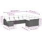 vidaXL Set de sofás de jardín 10 pzas con cojines ratán sintético gris vidaXL Set de sofás de jardín 10 pzas con cojines ratán sintético gris