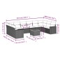 vidaXL Set de sofás de jardín 11 pzas y cojines ratán sintético gris vidaXL Set de sofás de jardín 11 pzas y cojines ratán sintético gris