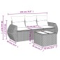 vidaXL Set de sofás de jardín 4 pzas y cojines ratán sintético gris vidaXL Set de sofás de jardín 4 pzas y cojines ratán sintético gris