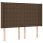 vidaXL Cama box spring con colchón tela marrón oscuro 140x190 cm vidaXL Cama box spring con colchón tela marrón oscuro 140x190 cm