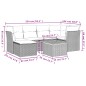 vidaXL Set sofás de jardín 7 piezas y cojines ratán sintético beige vidaXL Set sofás de jardín 7 piezas y cojines ratán sintético beige