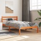 vidaXL Estructura de cama madera maciza de pino marrón cera 90x190 cm vidaXL Estructura de cama madera maciza de pino marrón cera 90x190 cm