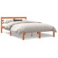 vidaXL Estructura de cama madera maciza pino marrón cera 120x200 cm vidaXL Estructura de cama madera maciza pino marrón cera 120x200 cm